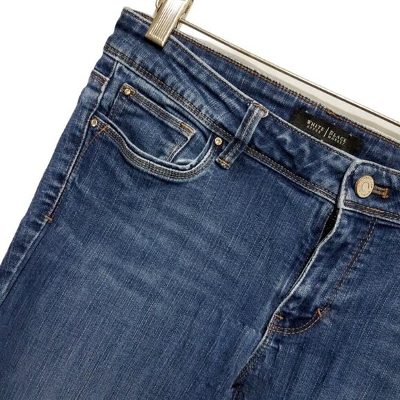 WHITE House Black Market Denim Jeans Size 4 - Picture 4 of 10